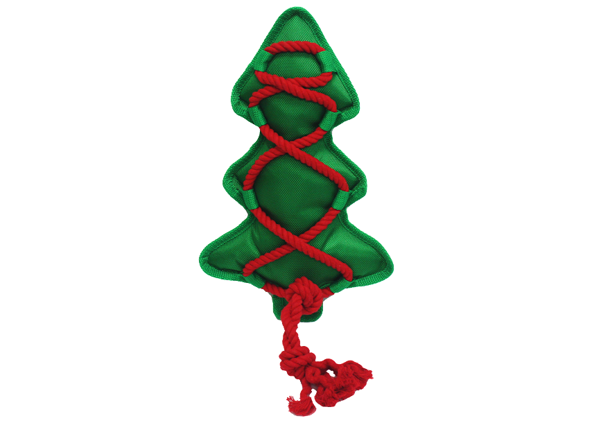 Cross-ropes holiday Christmas tree