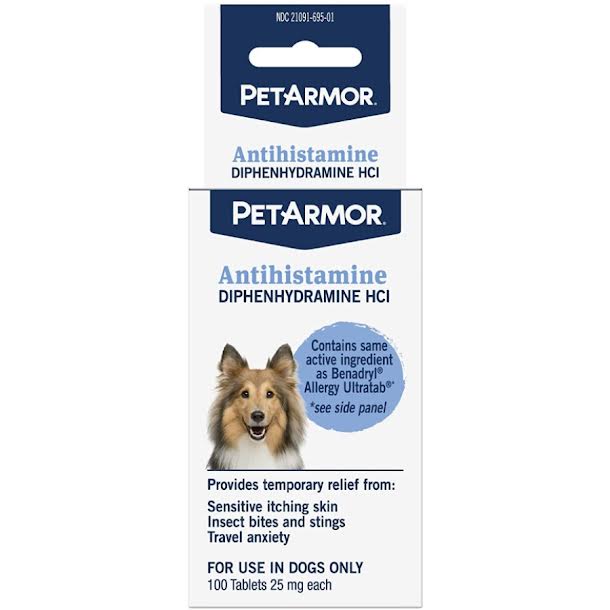 PetArmor Antihistamine Medication for Allergies for Dogs