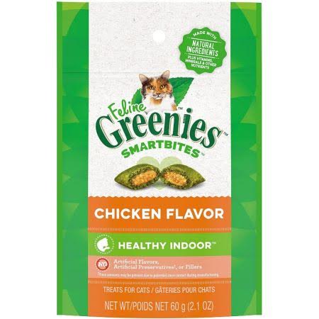 
  
  Greenies SmartBites Healthy Indoor Chicken Flavor Cat Treats
  
