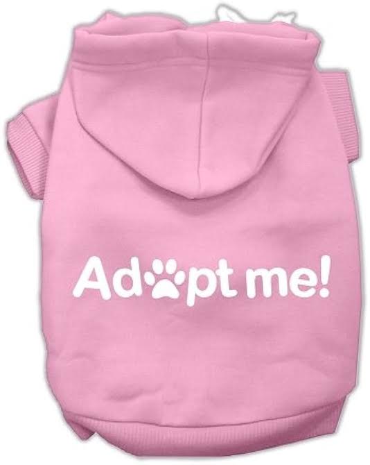 Pet, Dog & Cat Hoodie Screen Printed, "Adopt Me"