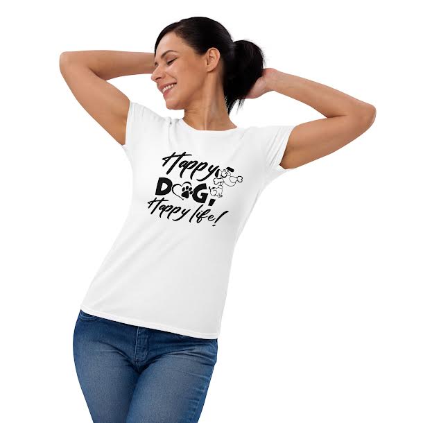 T-Shirts for women - Happy Dog Happy Life