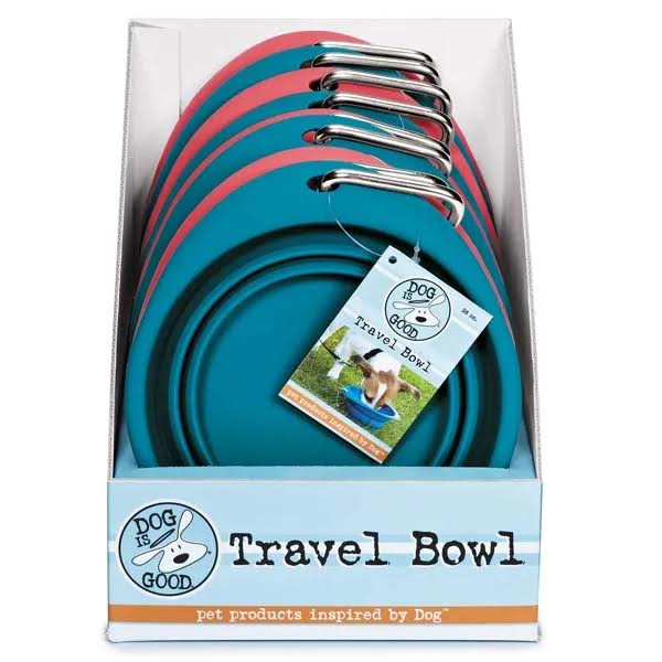 Dog Is Good Travel Bowls