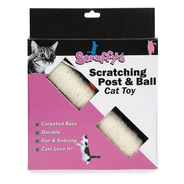 
  
  Scruffy's Scratching Post & Ball
  
