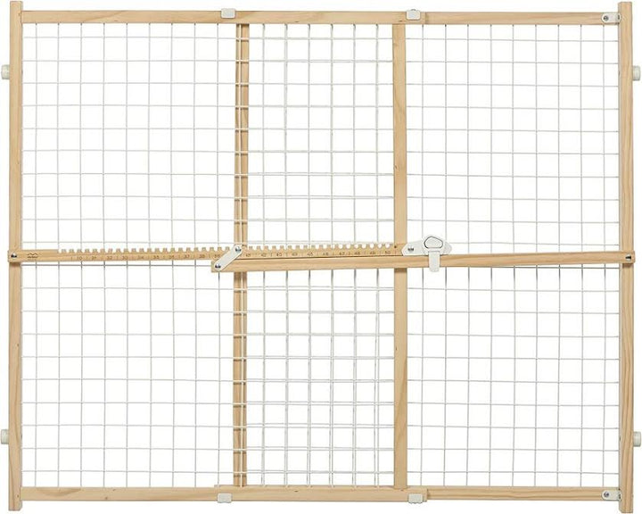MidWest Wire Mesh Wood Pressure Mount Pet Safety Gate