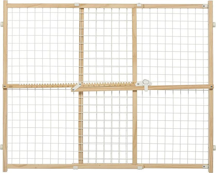 MidWest Wire Mesh Wood Pressure Mount Pet Safety Gate