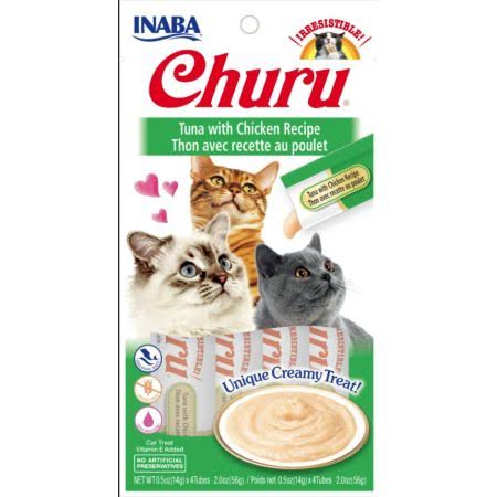 Inaba Churu Tuna with Chicken Recipe Creamy Cat Treat