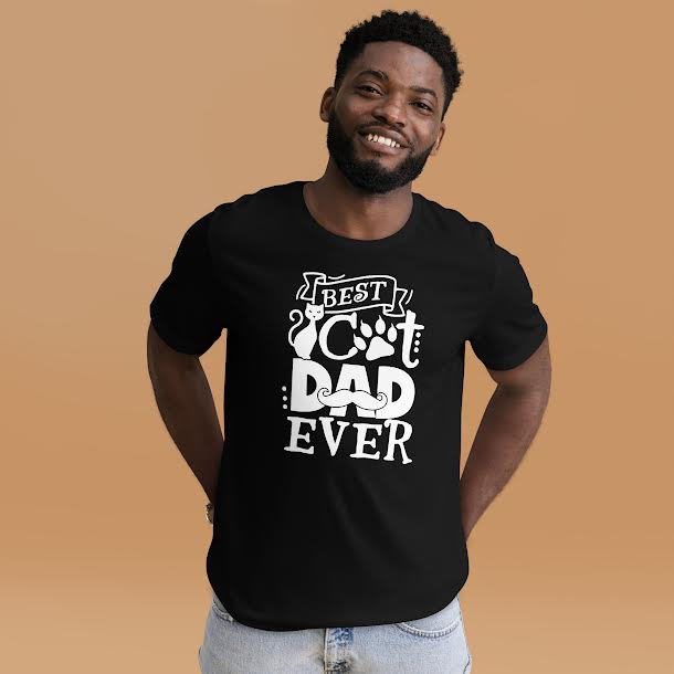 
  
  T-Shirts for Men - Best Cat Dad Ever
  
