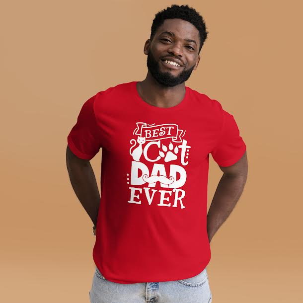 
  
  T-Shirts for Men - Best Cat Dad Ever
  
