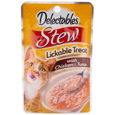 Hartz Delectables Stew Lickable Cat Treats - Chicken & Tuna