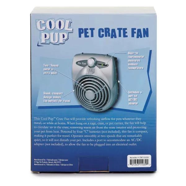 Cool Pup Crate Fan