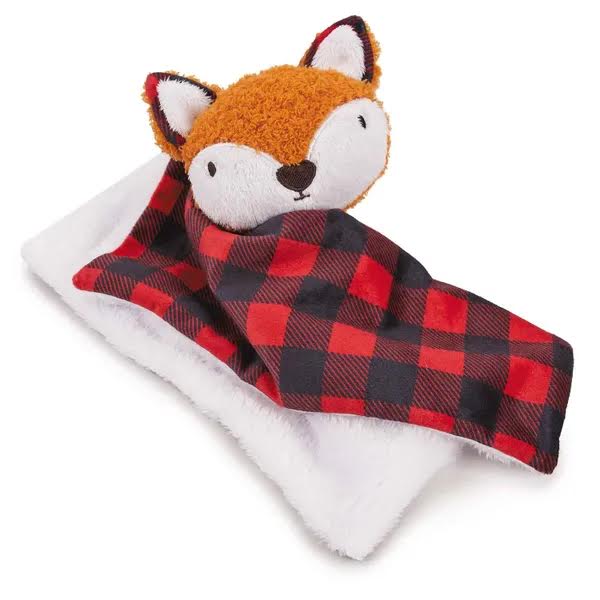Zanies Buffalo Check Fox Puppy Blanket