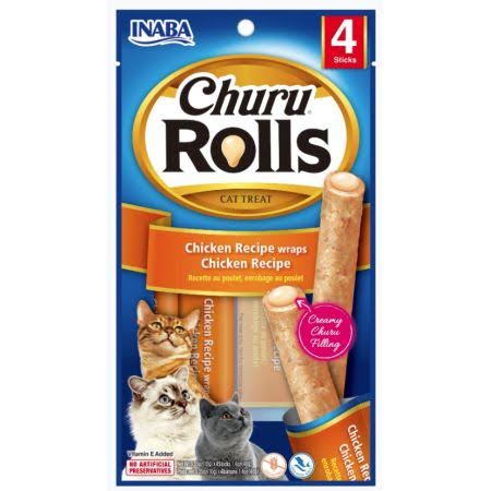 
  
  Inaba Churu Rolls Cat Treat Chicken Recipe wraps Chicken Recipe
  
