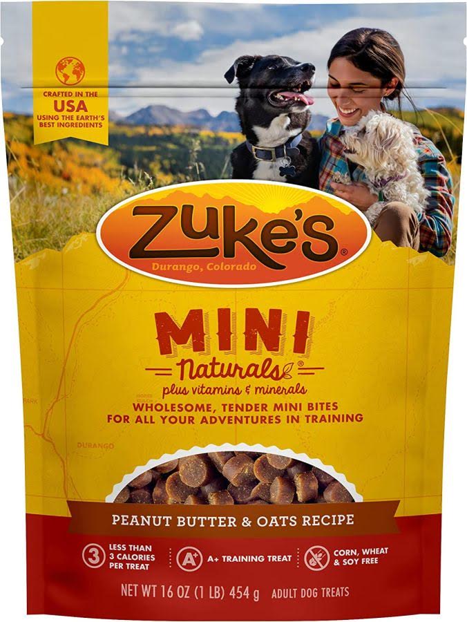 
  
  Zukes Mini Naturals Dog Treats - Peanut Butter & Oats Recipe
  
