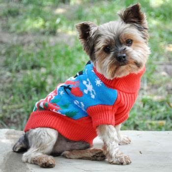 Ugly Snowman Holiday Dog Sweater