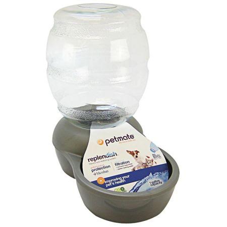
  
  Petmate Replendish Pet Waterer with Microban Pearl Silver Gray
  

