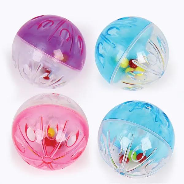 Pet Park Blvd Rattle Ball Toys 4 Pk