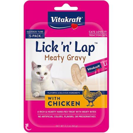 
  
  Vitakraft Lick n Lap Meaty Gravy with Chicken Cat Treat
  
