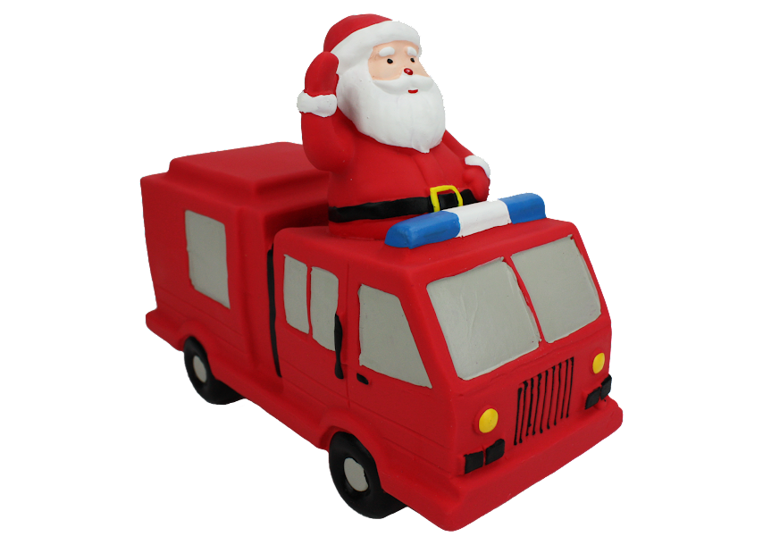 
  
  Firetruck with Santa
  
