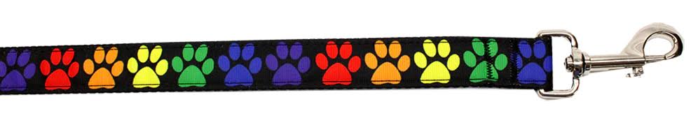 
  
  Pet Dog & Cat Nylon Collar or Leash, "Rainbow Paws"
  
