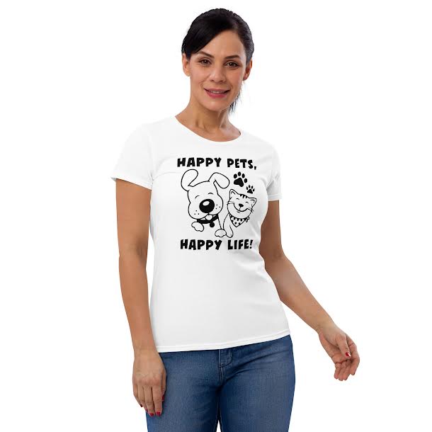 T-Shirts for women - Happy Pets Happy Life