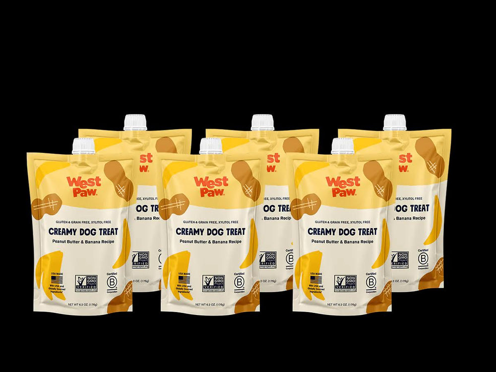 
  
  Peanut butter and banana creamy dog treat, 6-unit case pack
  
