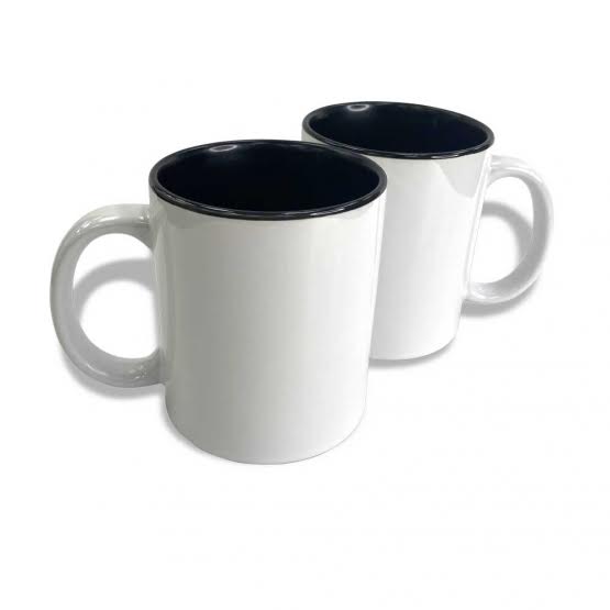 
  
  Black Two-Tone Ceramic 11oz Coffee Mug
  
