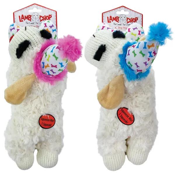 Multipet® Birthday Lamb Chop With Birthday Hat Dog Toy