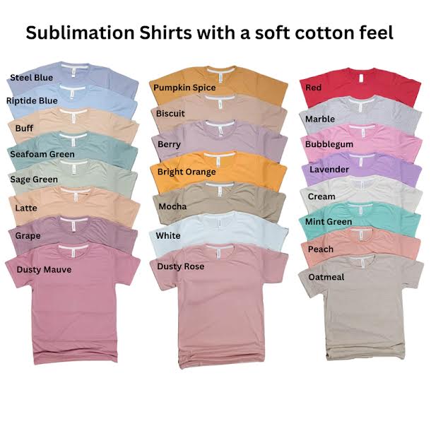 Sublimation Adult T-shirts