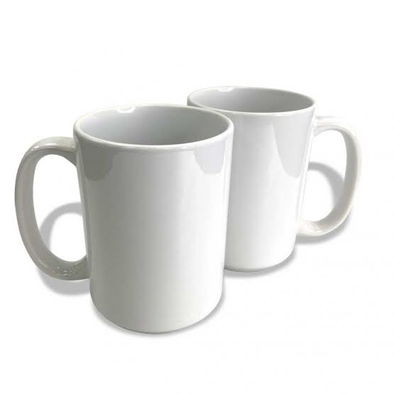 All White Ceramic 15. Oz Coffee mug