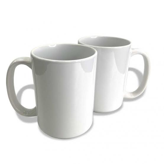 
  
  All White Ceramic 15. Oz Coffee mug
  
