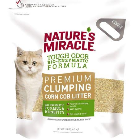 Nature's Miracle Tough Odor Bio-Enzymatic Formula Premium Clumping Corn Cob Litter