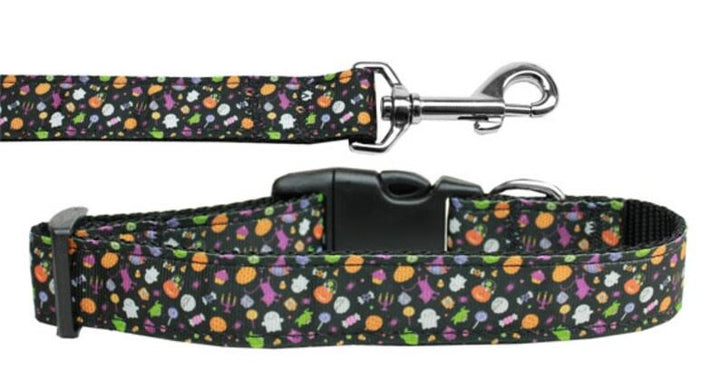 Halloween Pet Dog & Cat Nylon Collar or Leash, "Halloween Confetti"