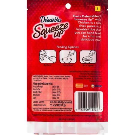 Hartz Delectables Squeeze Up Cat Treat - Chicken