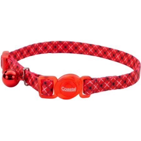 Coastal Pet Safe Cat Breakaway Collar White/Red Plaid