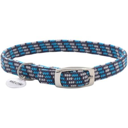 Coastal Pet Elastacat Reflective Safety Collar with Charm Grey/Blue