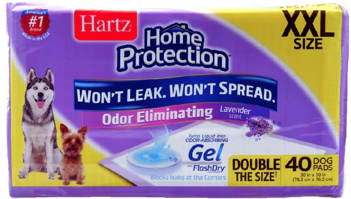 
  
  Hartz Home Protection Lavender Scent Odor Eliminating Dog Pads XX Large
  
