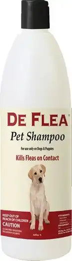 De flea pet outlet shampoo