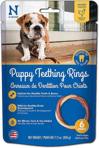 N-Bone Puppy Teething Ring Chicken Flavor