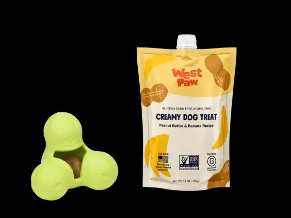 Peanut butter and banana creamy dog treat, 6-unit case pack