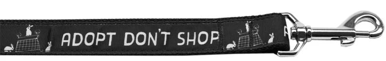 
  
  Pet Dog & Cat Nylon Collar or Leash, "Adopt Don't Shop"
  
