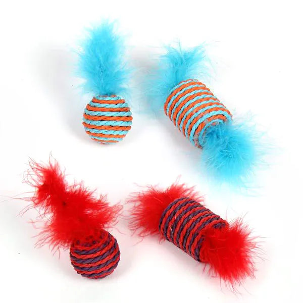 Pet Park Blvd Sisal Roller Toys 2 Pk