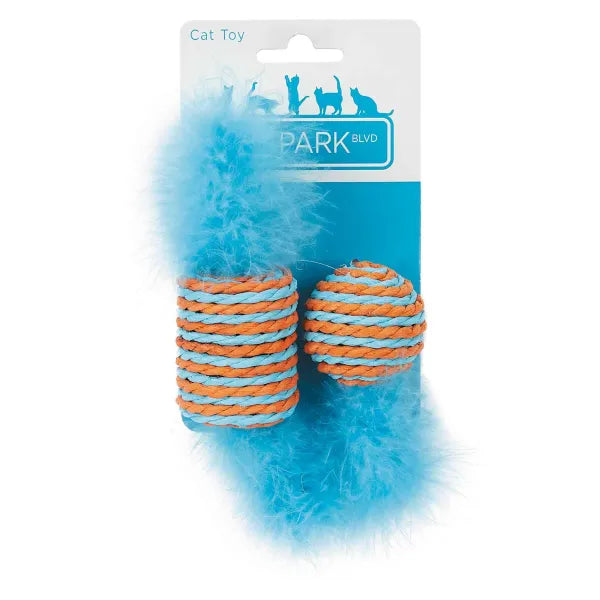 Pet Park Blvd Sisal Roller Toys 2 Pk