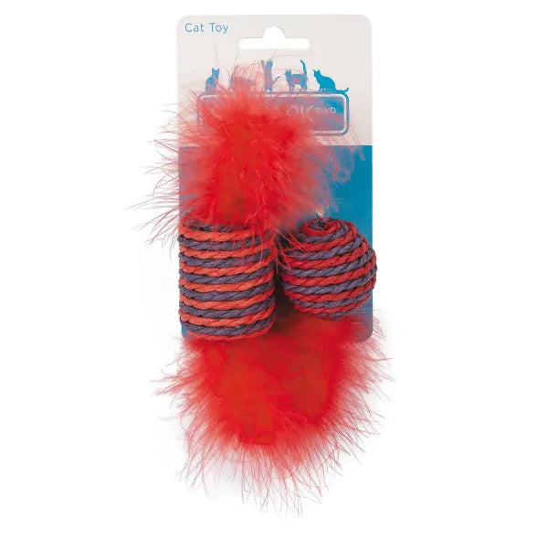 Pet Park Blvd Sisal Roller Toys 2 Pk