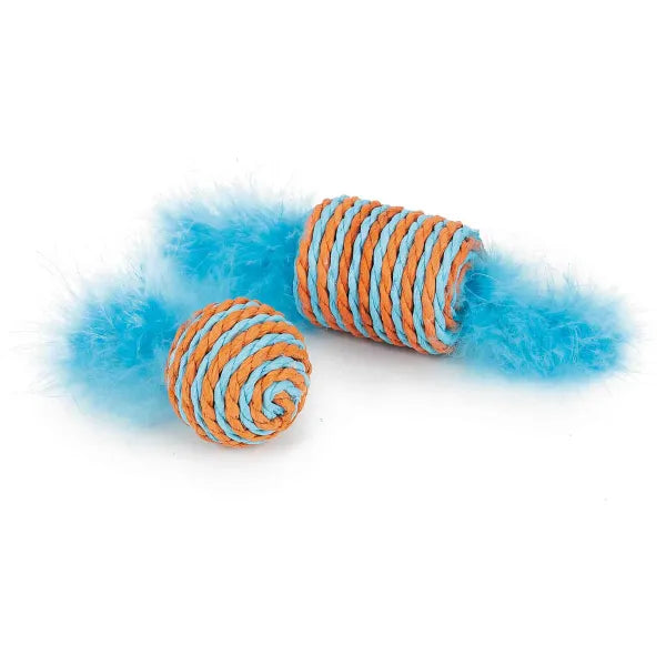 Pet Park Blvd Sisal Roller Toys 2 Pk