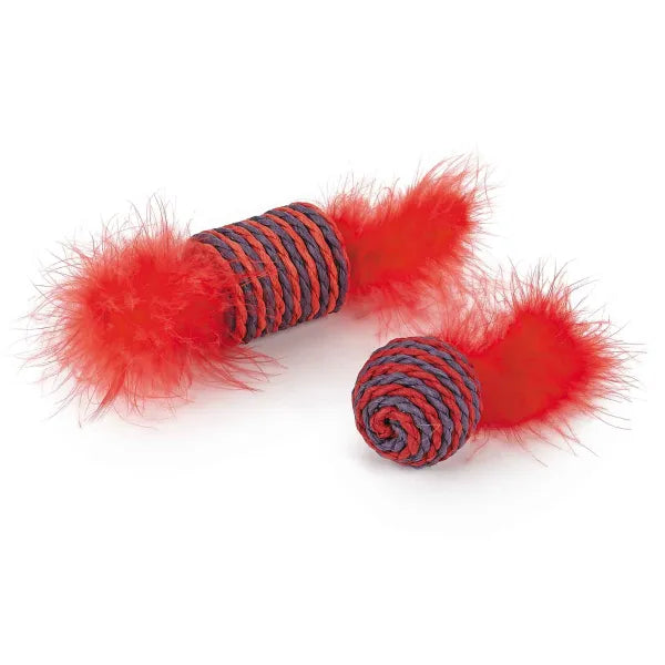 Pet Park Blvd Sisal Roller Toys 2 Pk