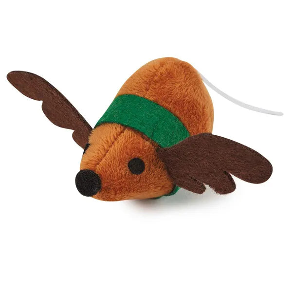 Savvy Tabby 2-Pack Reindeer Catnip Mice