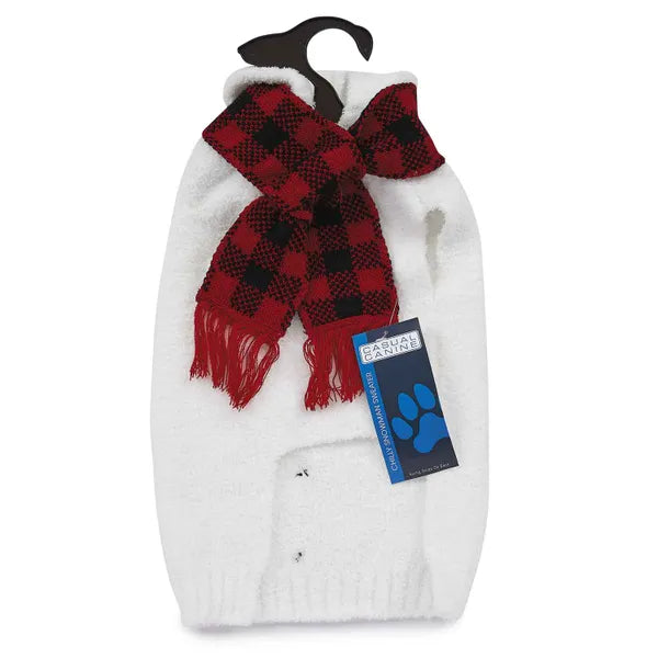 Casual Canine Chilly Snowman Sweater