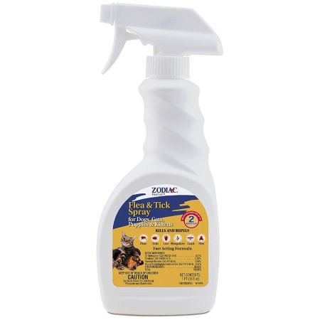 Zodiac Flea & Tick Spray for Dogs, Puppies, Cats & Kittens