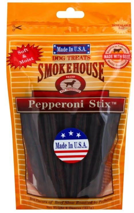 Smokehouse Pepperoni Stix Dog Treats 8 Inch