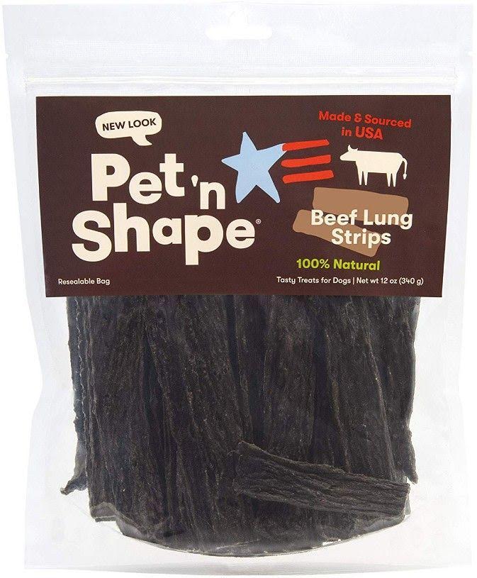 Pet 'n Shape Natural Beef Lung Strips Dog Treats